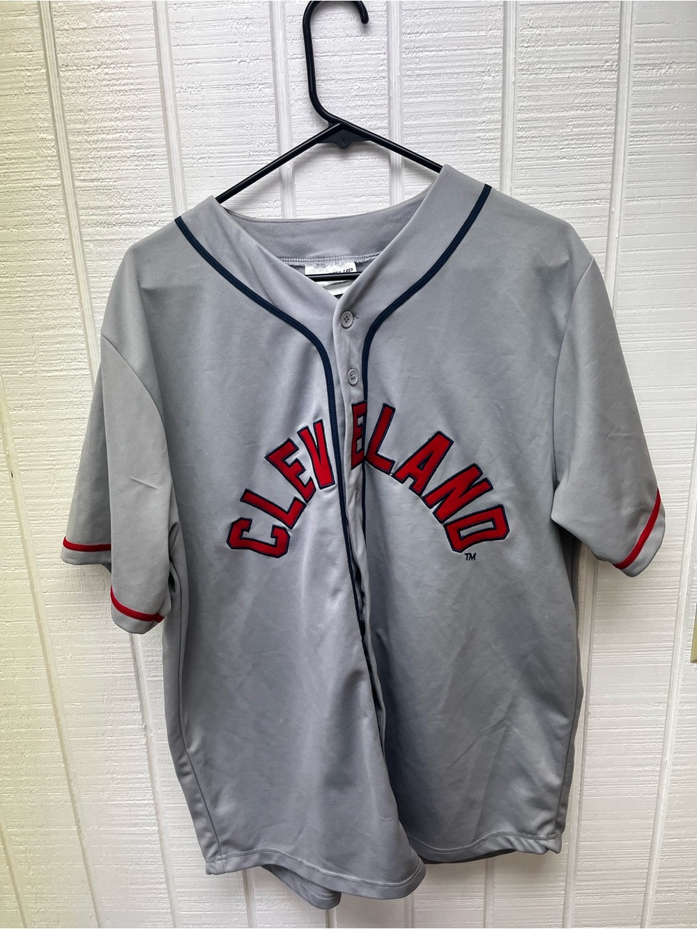 Cleveland Indians Guardians Promo Jersey Sz XL Gray No Name/# MLB Baseball Fan